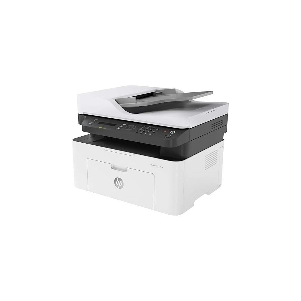 HP Laser MFP 137fnw Printer - Print, Copy, Scan, Fax - Black And White, Printer For Small Medium Business [4ZB84A]