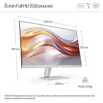 HP 524sf Computer Monitor 60.5 Cm (23.8Inch) 1920 x 1080 Pixels Full HD White