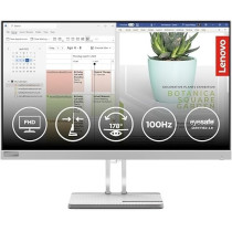 Lenovo L24e-40, 23.8inch FHD Flat Monitor, VA, WLED, 100Hz Refresh Rate, Antiglare, 3000:1 Contrast ratio, HDMI, VGA, Eyesafe Display 2.0, Cloud Grey [67AAKAC3AE]