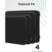 Lenovo Basic Laptop Sleeve – (15.6 Inch) - Neoprene Material - Soft Fleece Lining - Zippered Top Opening - Black