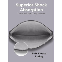 Lenovo Basic Laptop Sleeve – (15.6 Inch) - Neoprene Material - Soft Fleece Lining - Zippered Top Opening - Black