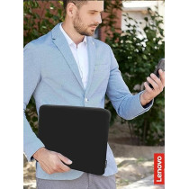 Lenovo Basic Laptop Sleeve – (15.6 Inch) - Neoprene Material - Soft Fleece Lining - Zippered Top Opening - Black