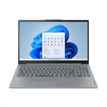 Lenovo IdeaPad Slim 3 15IAH8 laptop, 15.6inch FHD IPS, Intel i5-12450H, 8GB RAM, 512GB SSD, Integrated Intel UHD Graphics, Eng-Arabic KB, Win11, Arctic Grey [83ER001LAX]