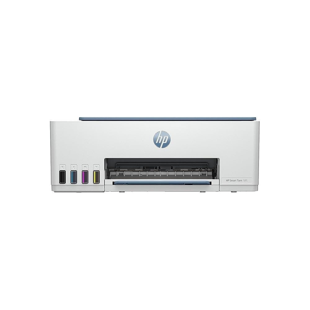 HP Smart Tank 585 All-In-One Printer, Print, Scan, Copy, Dark Surf Blue, Standard - 1F3Y4A
