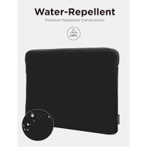 Lenovo Basic Sleeve, Fits 14-Inch Laptop, Water-Repellent, Soft Fleece Lining, Zippered Top Opening, GX41K07561, Black