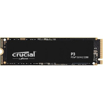 Crucial P3 500GB PCIe 3.0 3D NAND NVMe M.2 SSD, up to 3500MB/s CT500P3SSD8, Black