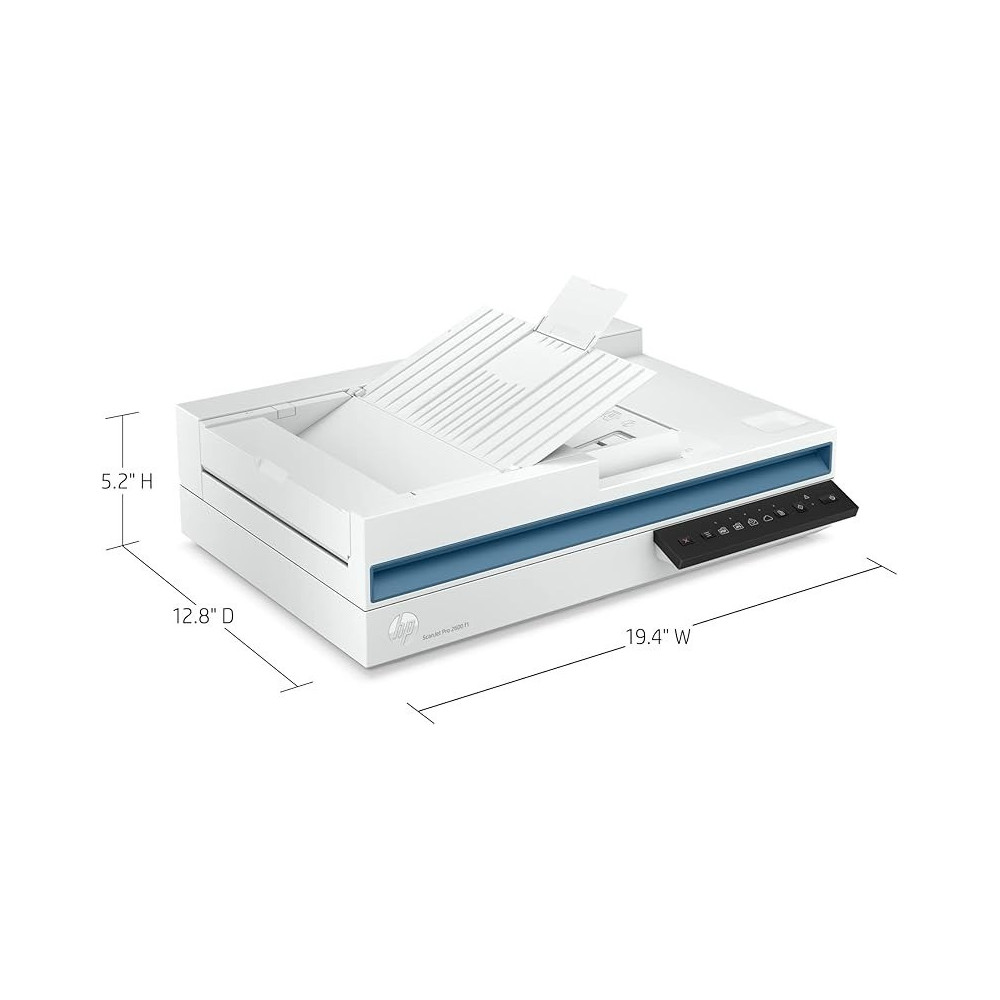 HP ScanJet Pro 2600 f1, Fast 2-Sided scanning and auto Document Feeder, 20G05A