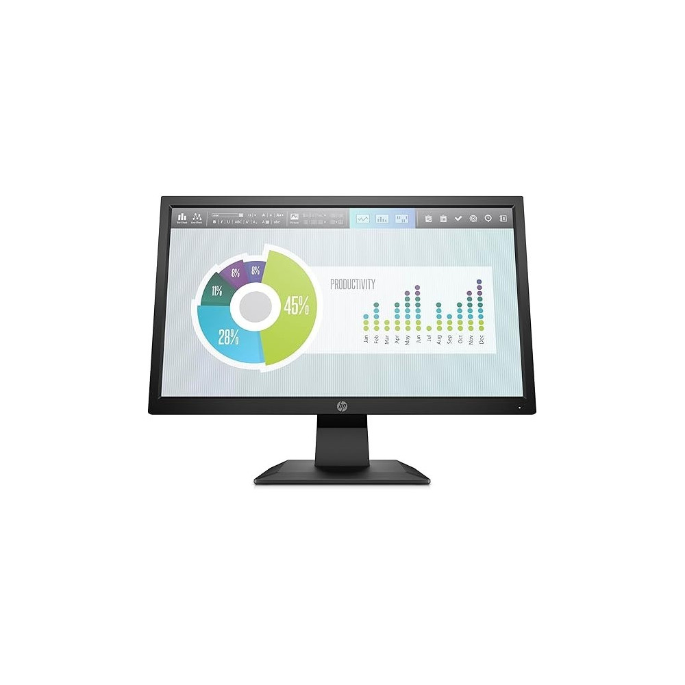 HP Moniter P204V 19.5 inch/49.5 cm LCD HD+, 1600 x 900 Pixels 60 Hz 1 HDMI 1.4 with HDCP Support