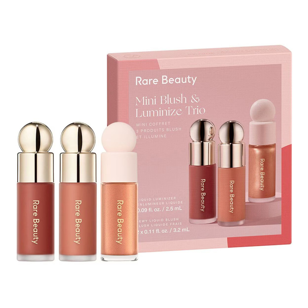 Rare Beauty Mini Blush And Luminize Trio Set