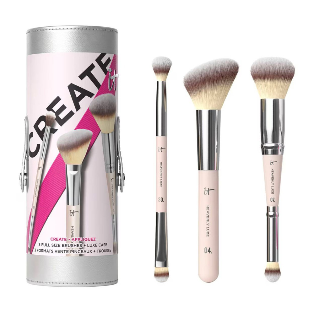 It Cosmetics Celebrate Creative Looks, Makeup Brush Set + Luxe Travel Case Set