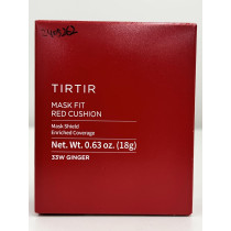 Tirtir Mask Fit Red Cushion 33W Ginger For Glass Skin, Long-Lasting, Lightweight, Buildable Coverage, Semi-Matte, 0.63 Fl Oz