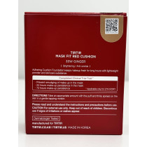Tirtir Mask Fit Red Cushion 33W Ginger For Glass Skin, Long-Lasting, Lightweight, Buildable Coverage, Semi-Matte, 0.63 Fl Oz