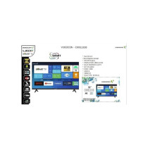 Videocon 50 Inch Smart Tv 4K Uhd Android 14 Google Play, Netflix, Youtube, Shahid, Built In Bluetooth And Wifi, AAEE50El1100D1, Black
