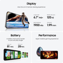 Samsung Galaxy S24 FE, AI Phone, Android Smartphone, 8GB RAM, 256GB Storage, 50MP Camera, Long Battery Life, Large Screen, Gray
