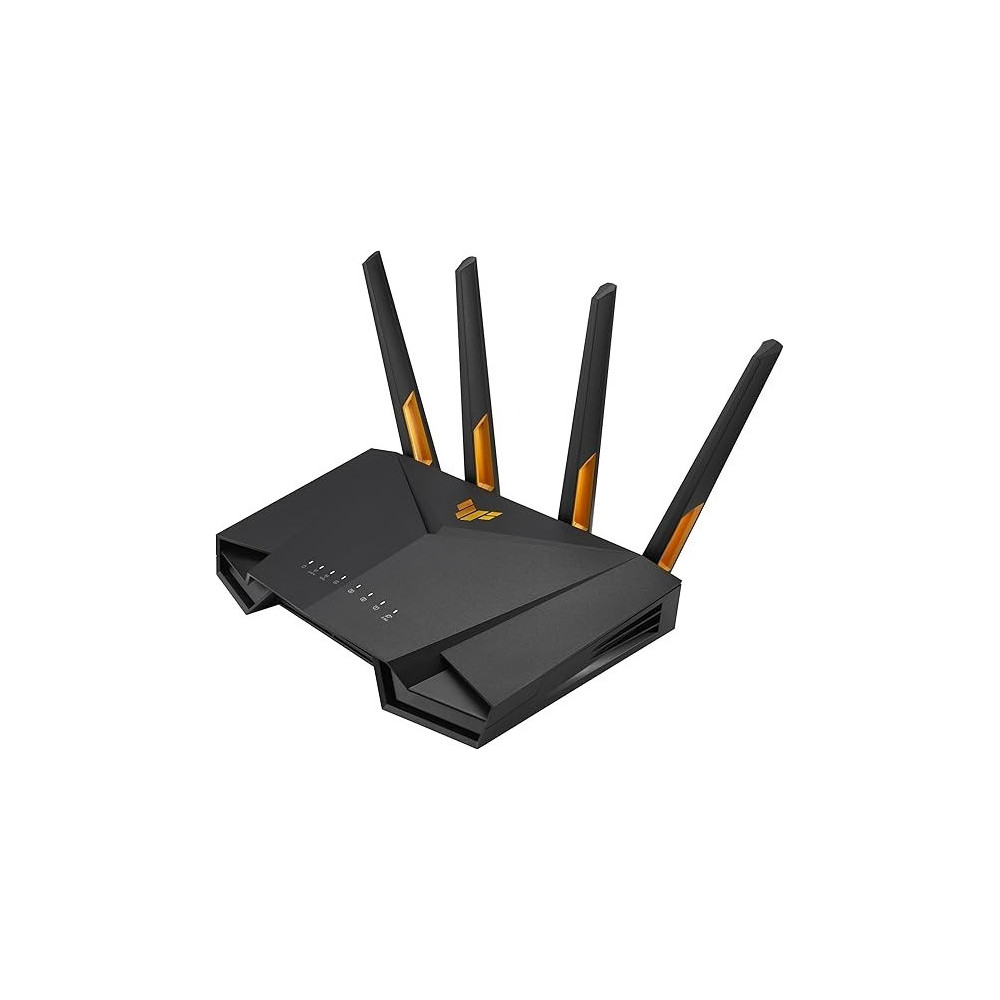 Asus Tuf Gaming Wifi 6 Router (TUF-AX4200) - Dedicated Gaming Port, Dual 2.5G Port, 3 Steps Port Forwarding, Extendable Router With Aimesh Technology, Aiprotection Pro, Vpn, Instant Guard