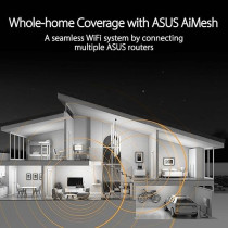 Asus Tuf Gaming Wifi 6 Router (TUF-AX4200) - Dedicated Gaming Port, Dual 2.5G Port, 3 Steps Port Forwarding, Extendable Router With Aimesh Technology, Aiprotection Pro, Vpn, Instant Guard