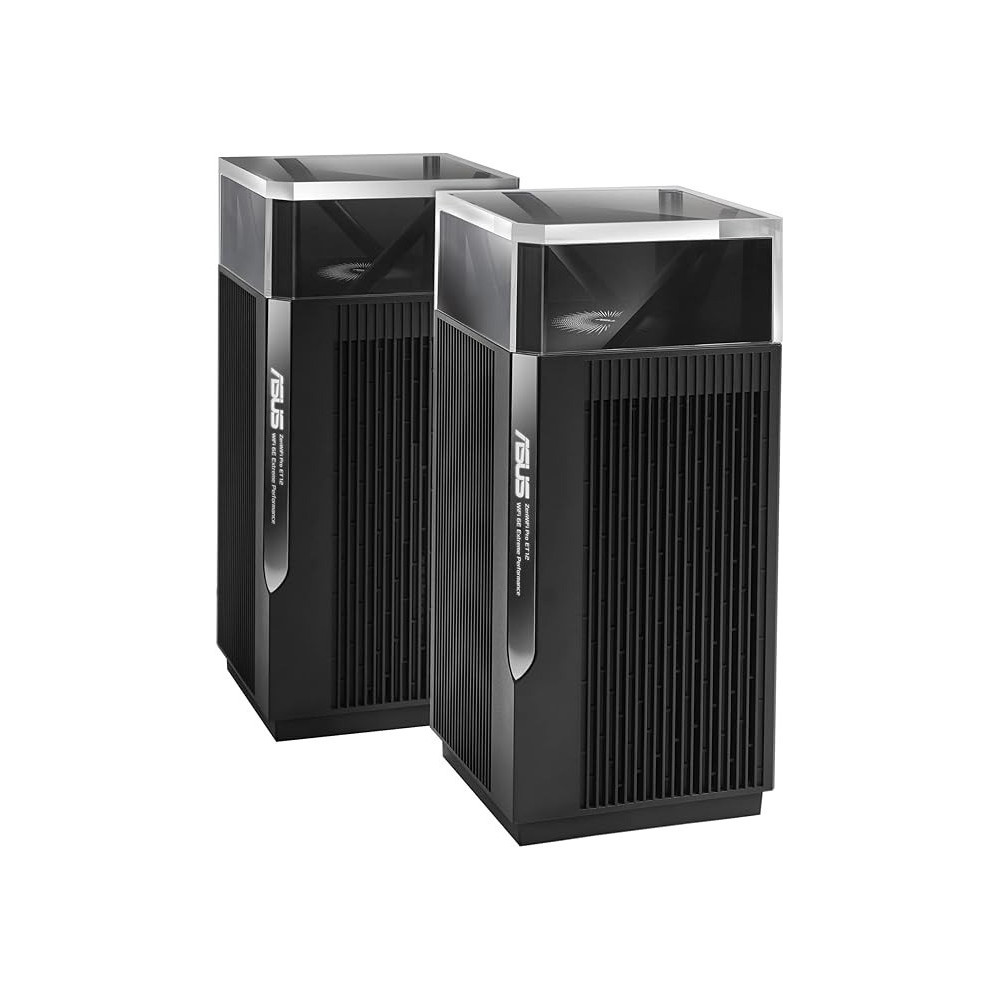 Asus Zenwifi Pro AXE11000 Tri-Band Wifi 6E Mesh System (ET12 2PK) - Whole Home Coverage Up To 6000 Sq.Ft & 6+ Rooms, Dual 2.5G Ports, 6Ghz Band, Aimesh, Included Lifetime Internet Security, Easy Setup