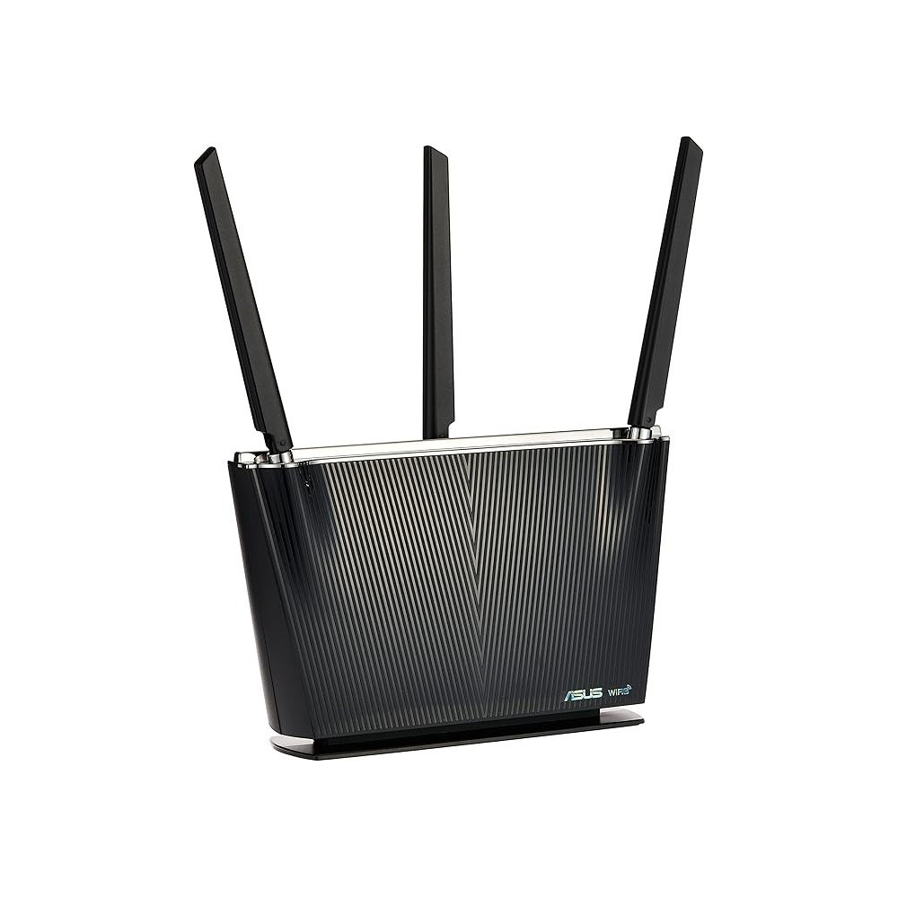 Asus RT-AX68U Ax2700 Dual Band Wifi 6 (802.11Ax) Router Supporting Aiprotection Pro Network Security, Advanced Parental Controls, Mobile Game Mode, Wan Aggregation And App For Easy Setup