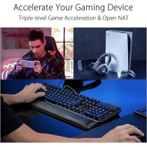 Asus Rog Rapture GT6 (2Pk) Tri-Band Wifi 6 Gaming Mesh Wifi System, Covers Up To 5,800 Sq Ft, 2.5 Gbps Port, Triple-Level Game Acceleration, Unii 4, Free Lifetime Internet Security, Black