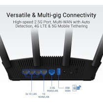 Asus RT-BE58U Dual-Band Wifi 7 Router, 2.0 Ghz Quad-Core Processor, High-Speed Wireless Router, Black
