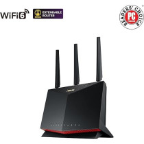 Asus RT-AX86U Pro (AX5700) Dual Band Wifi 6 Extendable Gaming Router, 2.5G Port, Gaming Port, Mobile Game Mode, Port Forwarding, Subscription-Free Network Security, Vpn, Aimesh Compatible