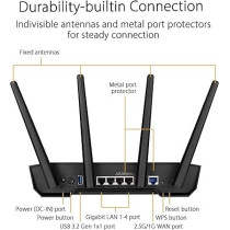 Asus TUF Gaming AX3000 V2 Wireless Router Gigabit Ethernet Dualband (2.4 Ghz 5 Ghz), Black/Orange