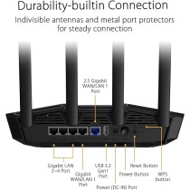 Asus TUF Gaming BE3600 Dual-Band Wireless Router 7, Wifi 7 802.11Be, 2.5 Gbit/S, Mobile Game Mode, Wifi In The Net, Gear Accelerator, Customizable Qos, Port Reducer, Mobile Tethering