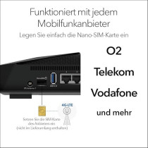 Netgear Nighthawk 4-Stream AX4 Wifi 6 Router With 4G LTE Built-In Modem (LAX20), 1.8Gbps