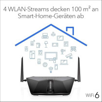 Netgear Nighthawk 4-Stream AX4 Wifi 6 Router With 4G LTE Built-In Modem (LAX20), 1.8Gbps