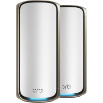 Netgear Orbi 970 Series Quad-Band Wifi 7 Mesh Network System RBE972S, White