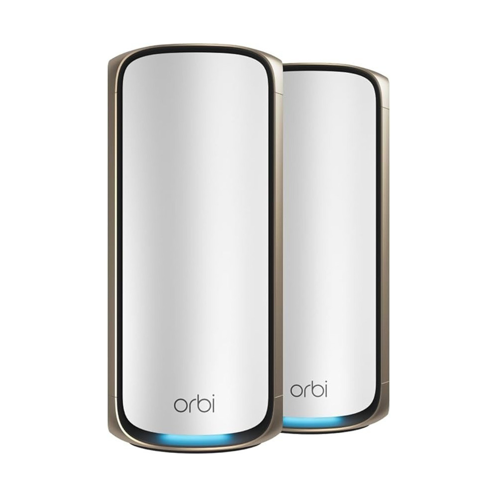 Netgear Orbi 970 Series Quad-Band Wifi 7 Mesh Network System RBE972S, White