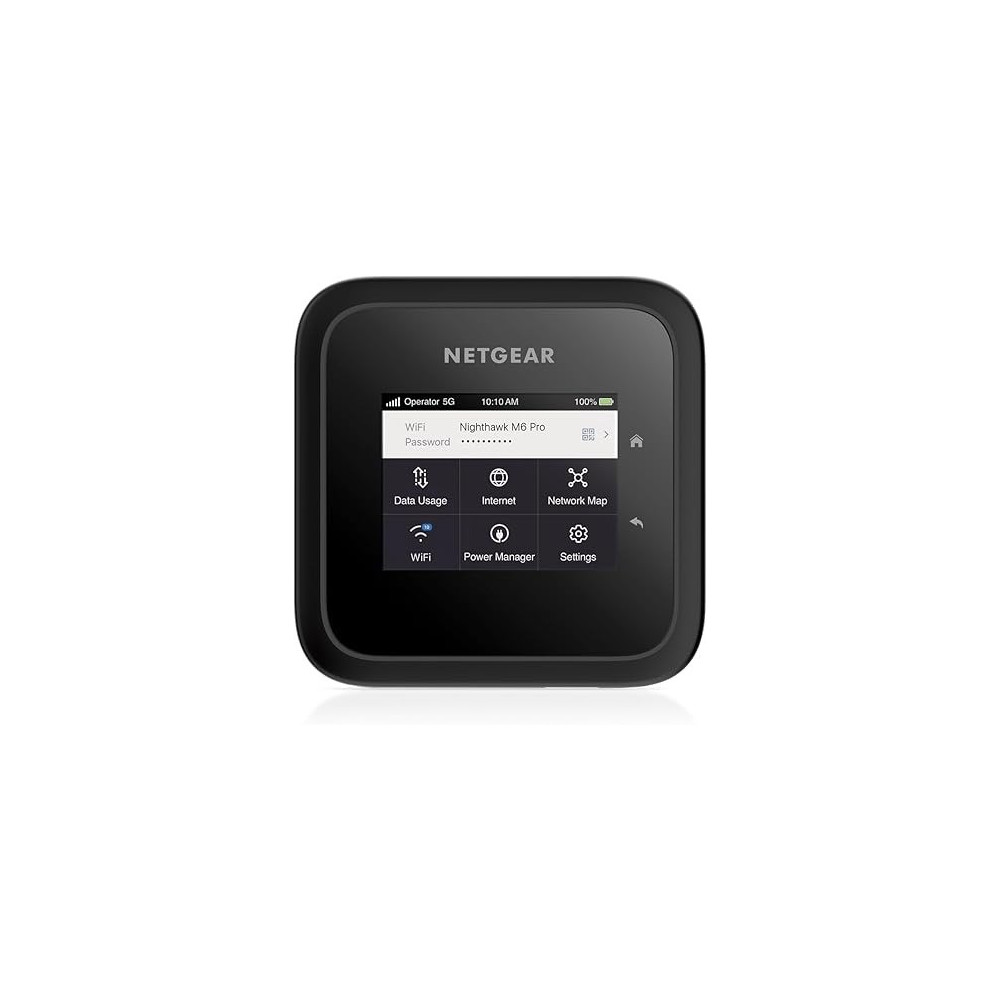 Netgear M6 Pro 5G Wifi 6E Mobile Hotspot Router, Unlocked, Up To 4Gbps, Black