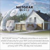 Netgear Nighthawk Modem Router Combo (CAX30) WiFi 6 Router, Black
