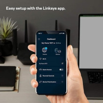 Linksys MR8300 Tri-Band MU-MIMO Mesh WiFi Router, Black
