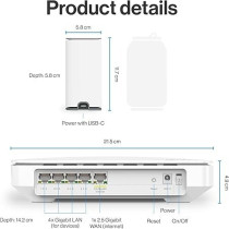 Linksys Velop Micro 6 Dual Band Mesh WiFi System WiFi 6 Gigabit Gaming Router With Up To 3 Gbps Speed