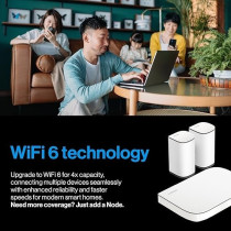 Linksys Velop Micro 6 Dual Band Mesh WiFi System WiFi 6 Router With Up To 3 Gbps Speed