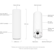 Ubiquiti Networks U6Mesh 4800 Mbits White Power Over Ethernet, PoE