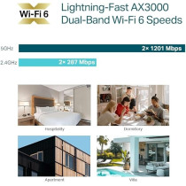 TP-Link AX3000 Wall-Plate Dual-Band WiFi