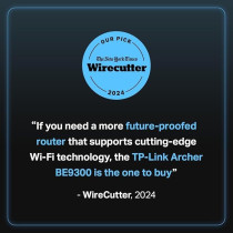 TP-Link Tri-Band BE9300 WiFi 7 Router Archer BE550, 6-Stream 9.2Gbps, Full 2.5G Ports, USB 3.0, 6 Smart Internal Antennas, VPN Clients And Server, Easy Mesh, HomeShield, Private IoT Network