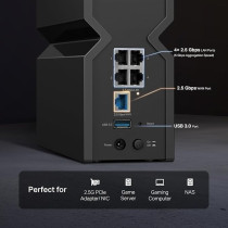 TP-Link Tri-Band BE9300 WiFi 7 Router Archer BE550, 6-Stream 9.2Gbps, Full 2.5G Ports, USB 3.0, 6 Smart Internal Antennas, VPN Clients And Server, Easy Mesh, HomeShield, Private IoT Network