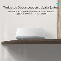 TP-Link Deco BE25(3-Pack), BE3600 Mbps, 2 x 2.5 Gbps Ports, AI Supported Multi-Process Capability, Connectivity Up To 150 Devices, VPN, WPA3, Dual-Band Wi-Fi 7 Mesh System