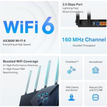 TP-Link Archer AX55 Pro AX3000 Multi-Gigabit Wi-Fi 6 Router With 2.5G Port – Ultra-Fast Dual-Band Speeds Up To 3.0 Gbps, 2.5G Multi-Gigabit Port, Maximized Coverage With Beamforming, OFDMA