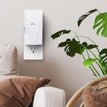 TP-Link AX1800 WiFi 6 Extender Internet Booster, Covers Up To 1500 sq.ft And 30 Devices, Dual Band Wireless Signal Booster Repeater, Gigabit Ethernet Port, AP Mode, OneMesh Compatible(RE600X)