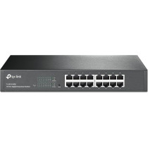 TP-Link 16-Port Gigabit Ethernet Easy Smart Managed Switch, Unmanaged Plus, Plug And Play, Desktop/Rackmount, Metal, Fanless, Limited Lifetime (TL-SG1016DE)