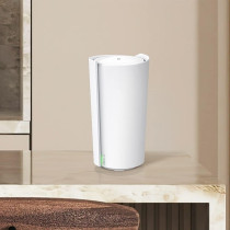TP-Link Deco XE200 AXE11000 Whole Home Mesh Wi-Fi 6E System, Tri-Band Wi-Fi, Gigabit Ports, AI-Driven Mesh, Cover Up To 6,500 ft2, Connect Up To 200 Devices, 2.2 GHz Quad-Core CPU, HomeShield, Pack of 2