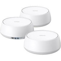 TP-Link Dual-Band BE5000 WiFi 7 Mesh Wi-Fi System (Deco BE25), 4-Stream 5 Gbps, 240 Mhz Channels, Covers Up To 6,600 Sq.Ft, 2X 2.5G Ports Wired Backhaul, VPN,MLO, AI-Roaming, HomeShield (3-Pack)