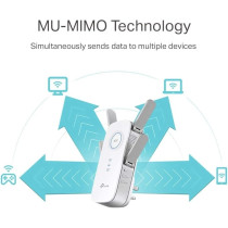 Tp Link Ac2600 Universal Dual Band Range Extender With 1gigabit Port And 4 External Antennas (8.6 x 7 x 16.3in)