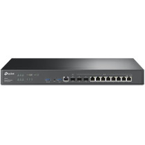 TP-Link ER8411, Enterprise Wired 10G VPN Router, Up To 10 WAN Ports, High Network Capacity, SPI Firewall, Omada SDN Integrated, Load Balance, Lightning Protection, Limited Lifetime Protection
