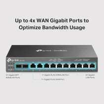TP-Link ER7212PC, Omada Router, PoE Switch And Controller 3-in-1 Gigabit VPN Router, Up To 4 WAN, 8 PoE+ LAN Port 110W, Fanless, Easy Installation, Load Balance