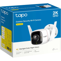 Tapo 2K QHD Outdoor Security Camera, IP66 Weatherproof, Motion Detection, Starlight, Built-In Siren, 4MP, Colour Night Vision, Cloud And SD Card Storage, Works With Alexa And Google Home (Tapo C320WS)